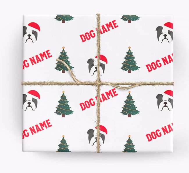Personalized Christmas Wrapping Paper with your {breedFullName} Icon